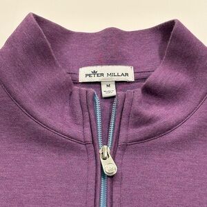 Peter Miller Men's Golf 1/4 Zip Long Sleeve Sweater Size M - Purple